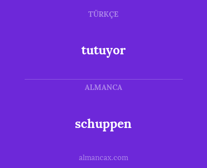 schuppen - tutuyor
