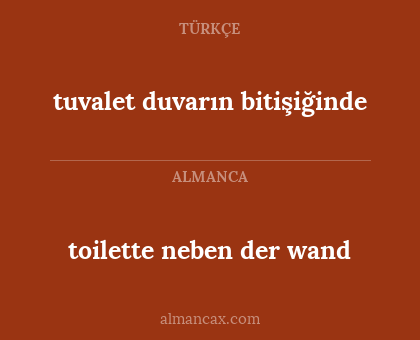 toilette neben der wand - tuvalet duvarın bitişiğinde