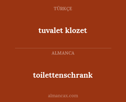 tuvalet klozet - toilettenschrank