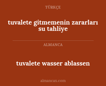 tuvalete wasser ablassen - tuvalete gitmemenin zararları su tahliye