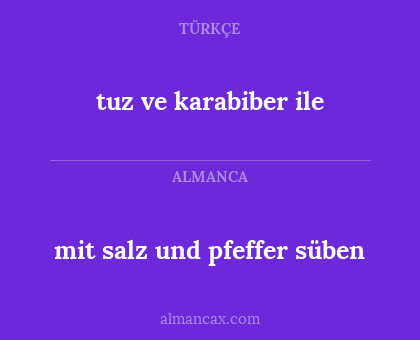 tuz ve karabiber ile - mit salz und pfeffer süben