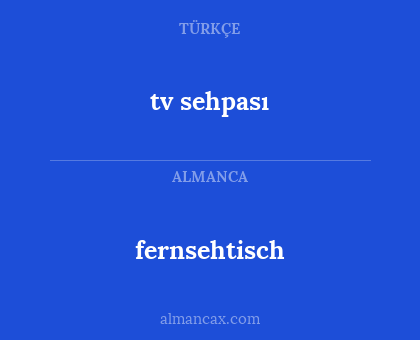 fernsehtisch - tv sehpası