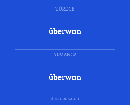 überwnn - überwnn