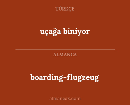 boarding-flugzeug - uçağa biniyor