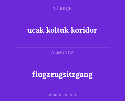 flugzeugsitzgang - ucak koltuk koridor