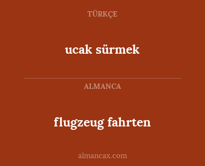 flugzeug fahrten - ucak sürmek