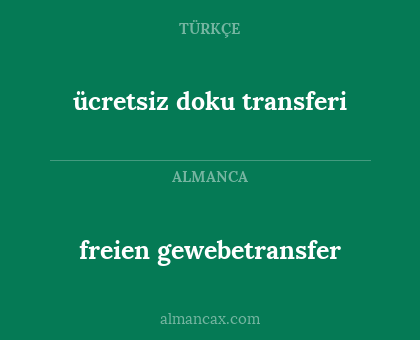 freien gewebetransfer - ücretsiz doku transferi