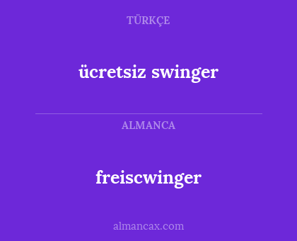 freiscwinger - ücretsiz swinger