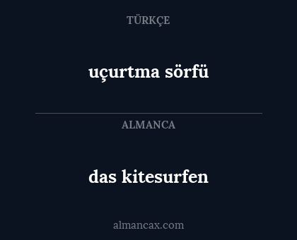 das kitesurfen - uçurtma sörfü