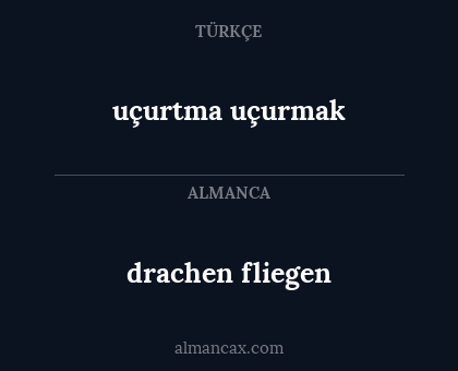 drachen fliegen - uçurtma uçurmak