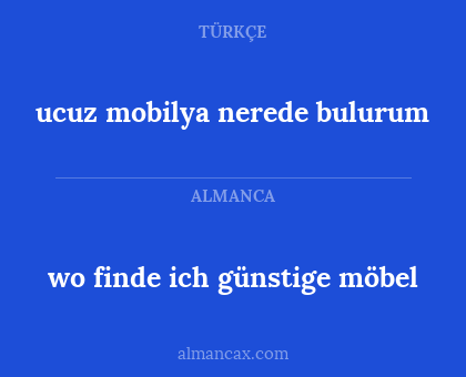 ucuz mobilya nerede bulurum - wo finde ich günstige möbel