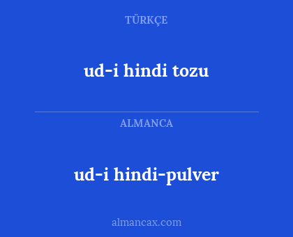 ud-i hindi-pulver - ud-i hindi tozu