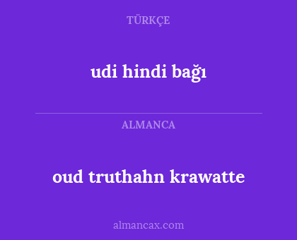 udi hindi bağı - oud truthahn krawatte