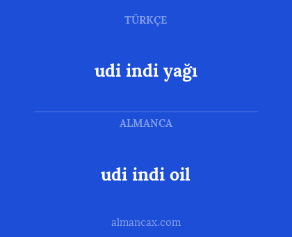 udi indi oil - udi indi yağı