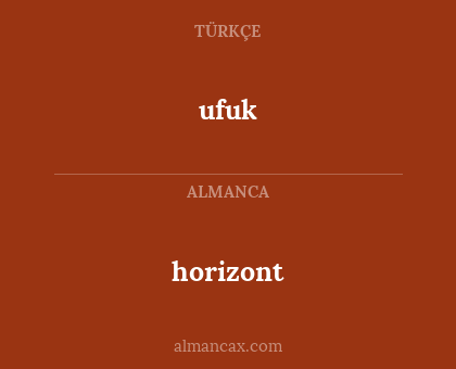 horizont - ufuk