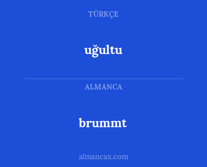brummt - uğultu