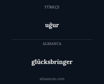 glücksbringer - uğur