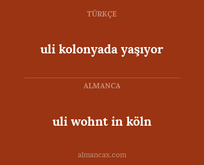uli wohnt in köln - uli kolonyada yaşıyor
