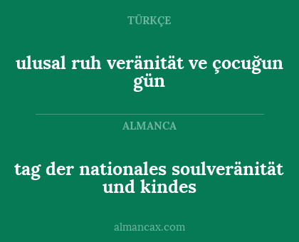 tag der nationales soulveränität und kindes - ulusal ruh veränität ve çocuğun gün