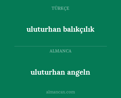 uluturhan angeln - uluturhan balıkçılık