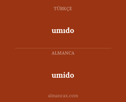 umıdo - umido
