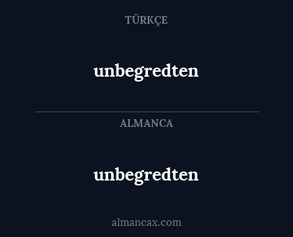 unbegredten - unbegredten
