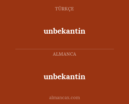 unbekantin - unbekantin