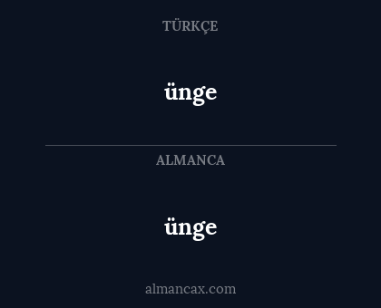 ünge - ünge