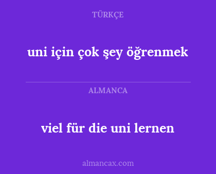 viel für die uni lernen - uni için çok şey öğrenmek