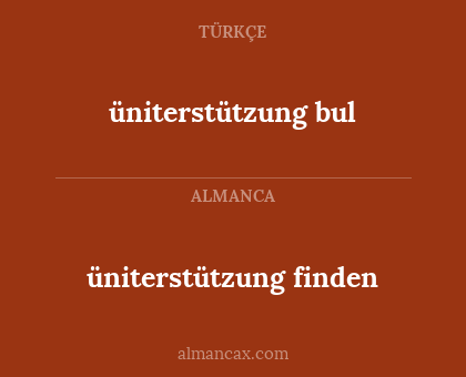 üniterstützung finden - üniterstützung bul