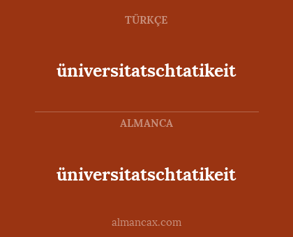 üniversitatschtatikeit - üniversitatschtatikeit