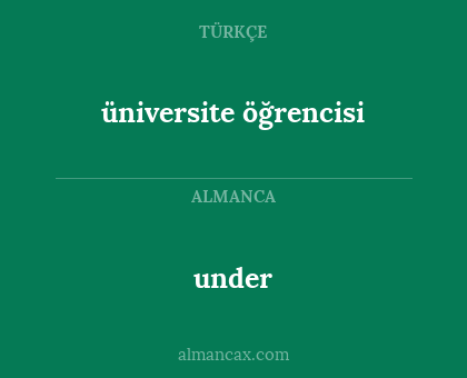 üniversite öğrencisi - under