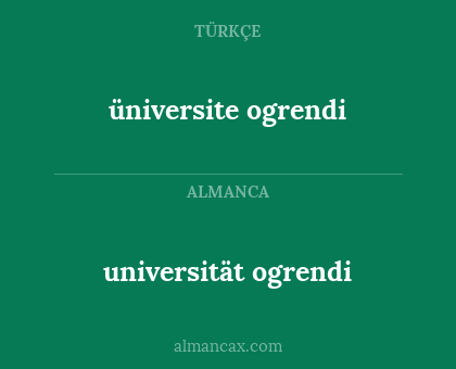 universität ogrendi - üniversite ogrendi