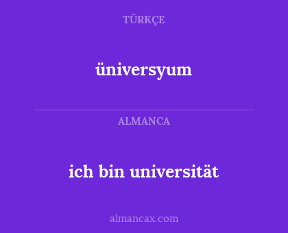 ich bin universität - üniversyum