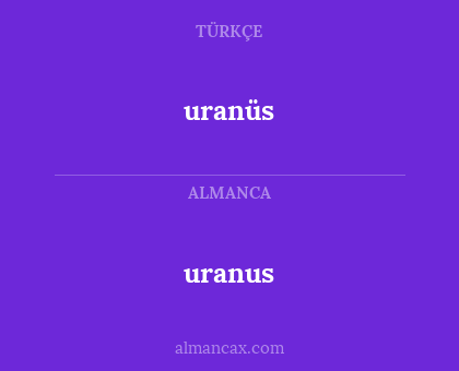 uranus - uranüs