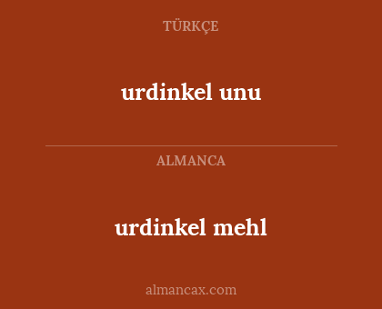 urdinkel mehl - urdinkel unu