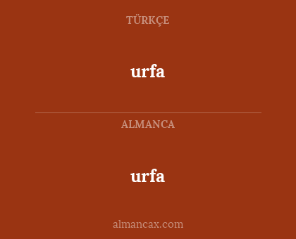 urfa - urfa