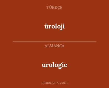 urologie - üroloji