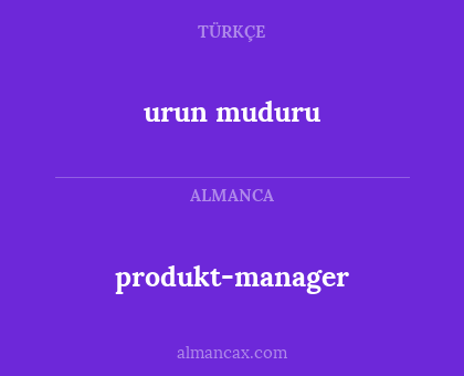 produkt-manager - urun muduru