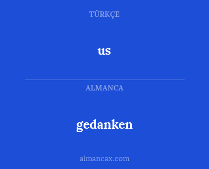 gedanken - us