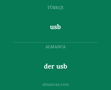 der usb - usb