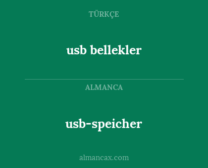 usb bellekler - usb-speicher