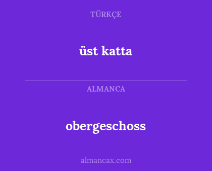 obergeschoss - üst katta
