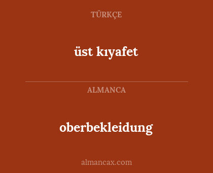 üst kıyafet - oberbekleidung