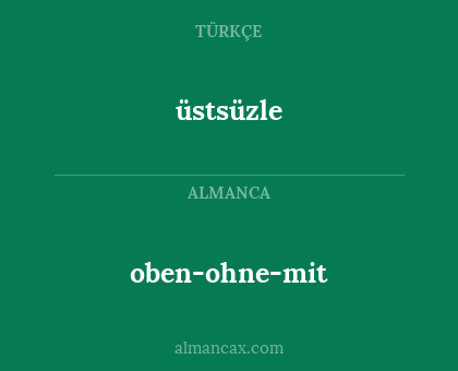 üstsüzle - oben-ohne-mit