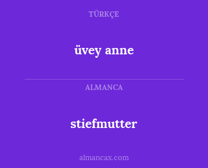 stiefmutter - üvey anne