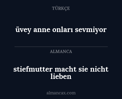 üvey anne onları sevmiyor - stiefmutter macht sie nicht lieben