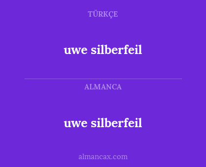 uwe silberfeil - uwe silberfeil