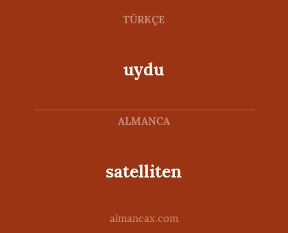 uydu - satelliten