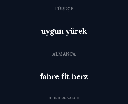 uygun yürek - fahre fit herz